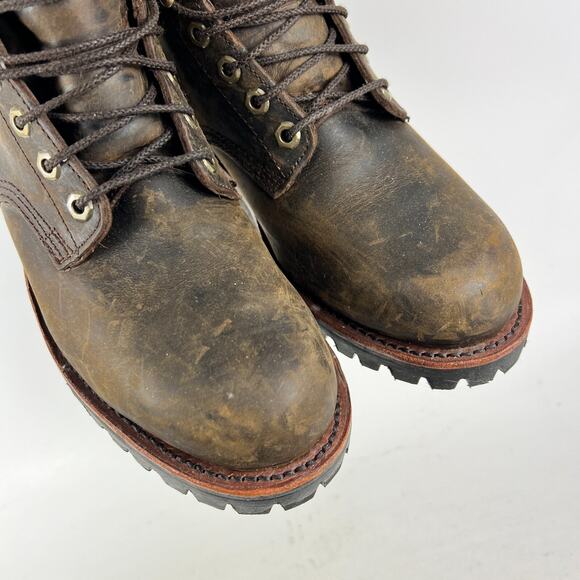 Chippewa LLBean Katahdin Iron Works men’s 7.5 D boots brown waterproof leather - Picture 9 of 11